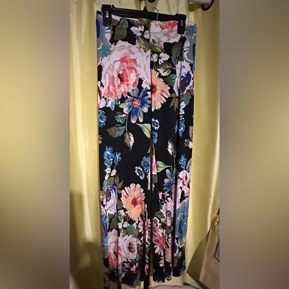 Veronicam women wide leg lounge pants size small excellent condition
